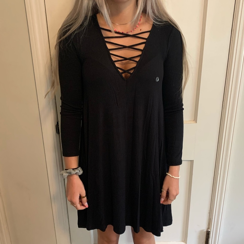 Black American eagle dress